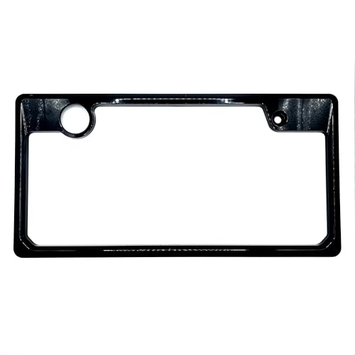 Front and Rear License Frame Set for Standard Vehicles (black)