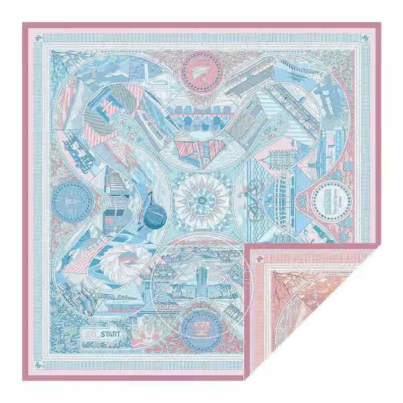 Aurora Double-Sided Mulberry Silk Scarf