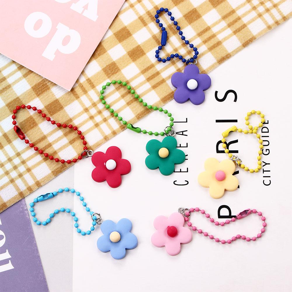 

School Bag Pendant Rainbow Flower Creative Flower Keychain Keyring Car Key Chain Keychain Pendant жёлтый