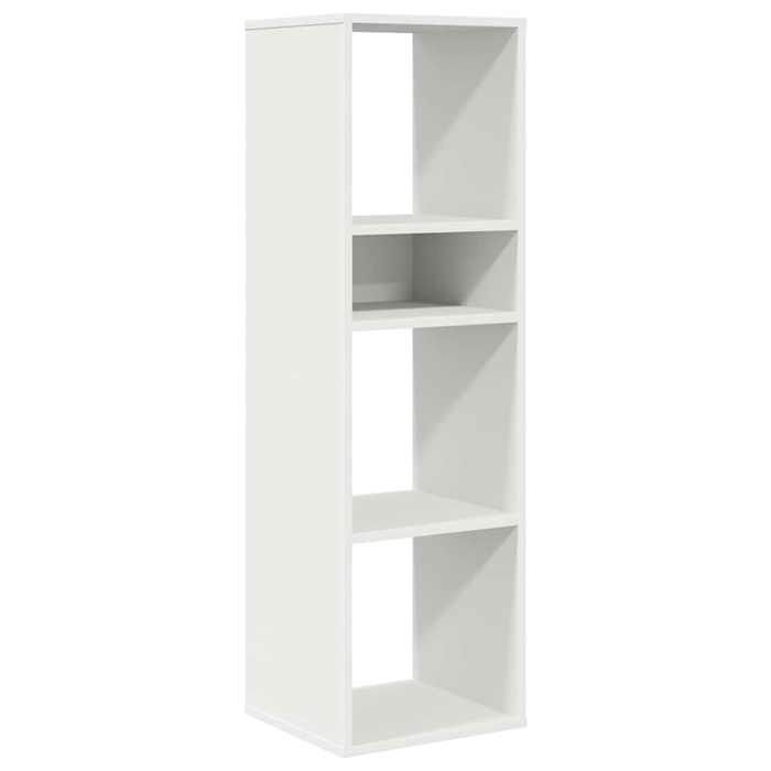 VidaXL Bibliothèque blanc 34x31x112 cm bois d'ingénierie, armoire de rangement, étagère de rangement, unité de rayonnage, 860283