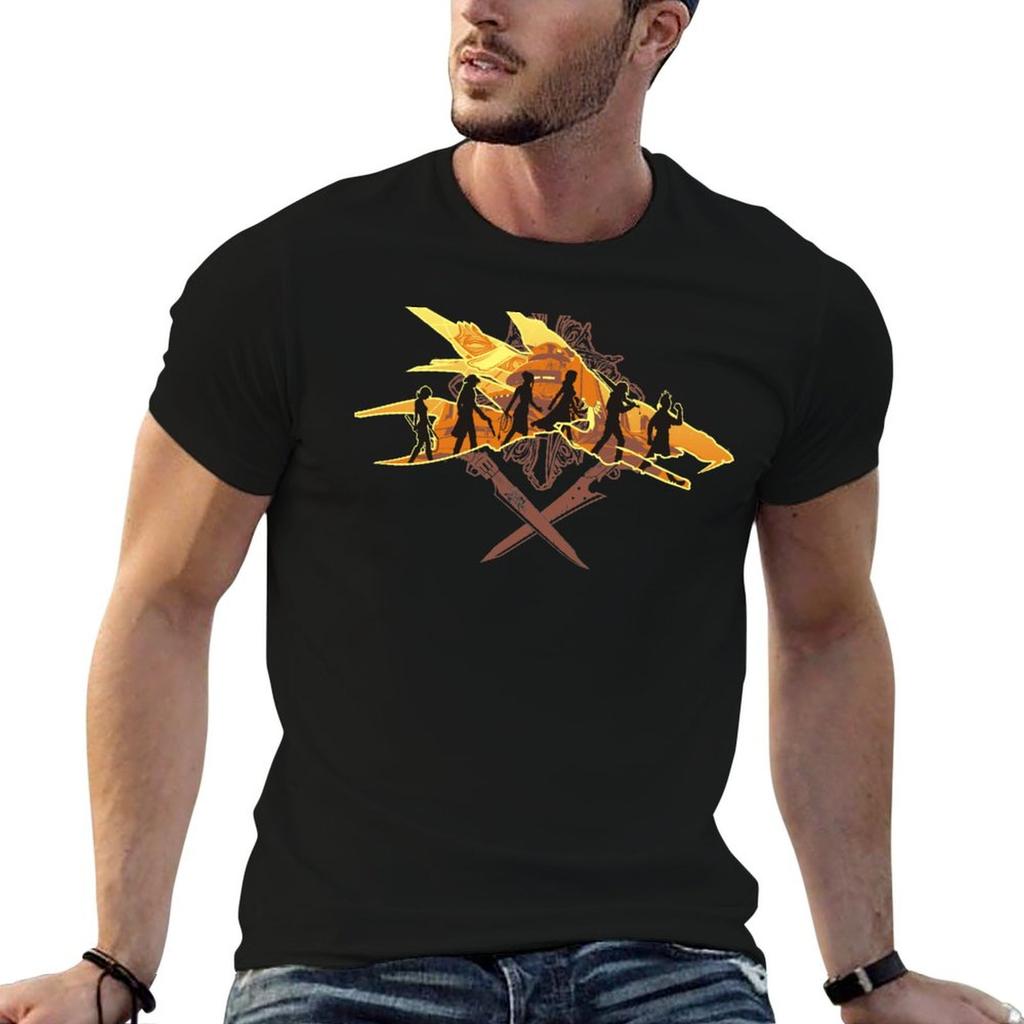 THE TWO SWORDS T-Shirt printed t shirts for man cotton t shirt pack cotton tshirt 100% T-shirt