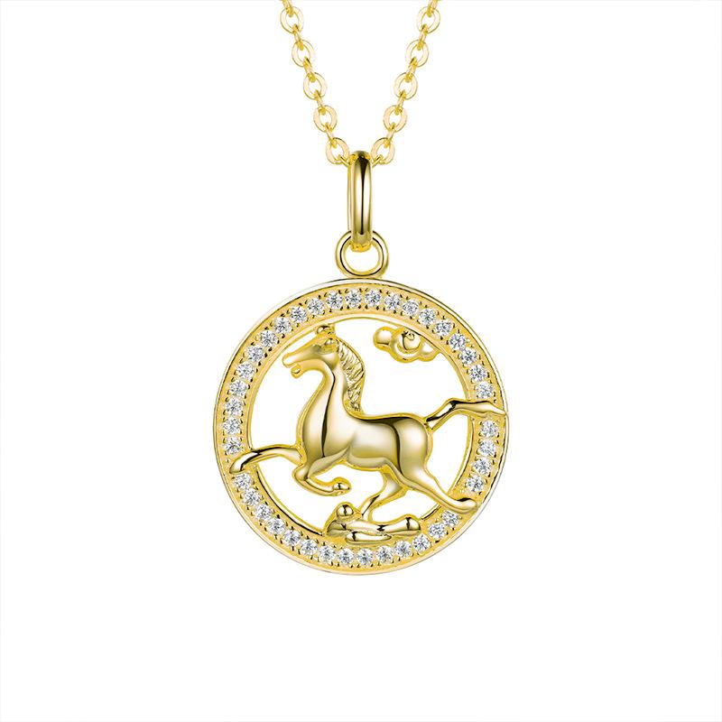 Dunhuang Style 925 Sterling Silver Necklace Women s Versatile Jewelry National Style Source Ma Ta Feiyan Necklace 925 silver