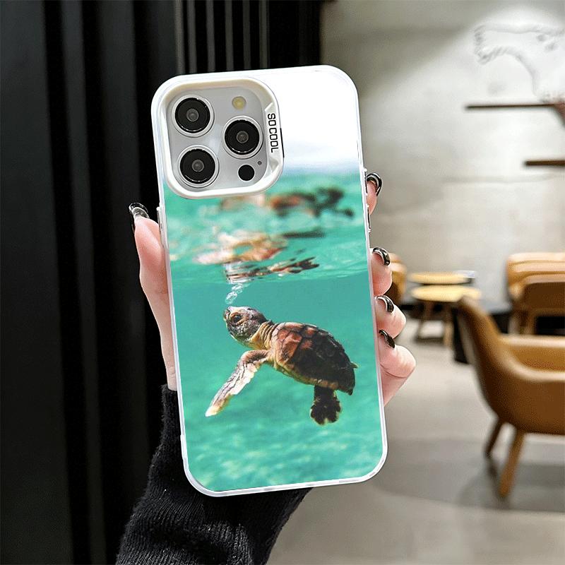 Summer Sea Turtle Cute Soft Phone Case for iPhone 15 16 17 Pro Max 17Air 16E 14 Plus 13 12 Mini Shockproof Cover Back Shell