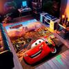 Cars Water Tank Hot Springs Printed Rug, Suitable for Bedroom and Children's Room Home Décor, Non-slip Mat, Sofa Play Mat.