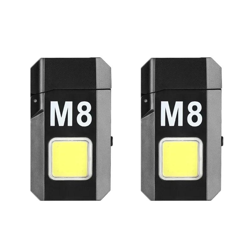 Mini Keychain Flashlight COB Portable Work Light with USB Rechargeable Outdoor Camping Fishing Pocket Lamps