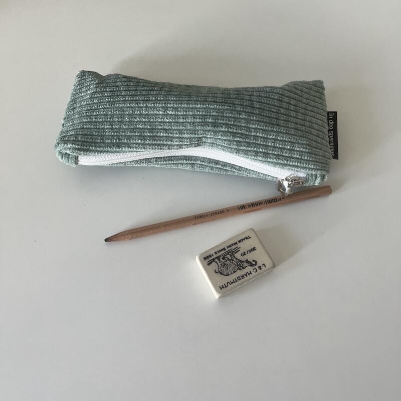 Стиранный золотой пенал Blue