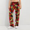 Pajama Pants Sleepwear Casual Drawstring Elastic Waist Pants Comfy Straight Yoga Loose Trousers
