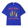 T-shirt Divertenti Meme Red Hot Silly Peppers Uomo Donna Vintage Alta Qualità Top T-shirt Maschio Estivo Casual Comodo Oversize