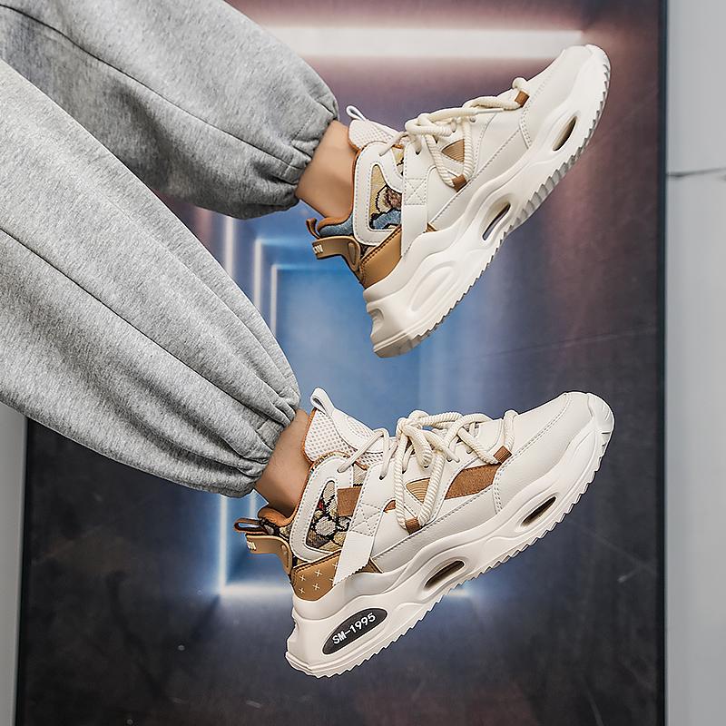 Men 's Casual Four Seasons Fashion  Students Comfortable Sneakers Boys Trending Soft Sole Breathable Shoes