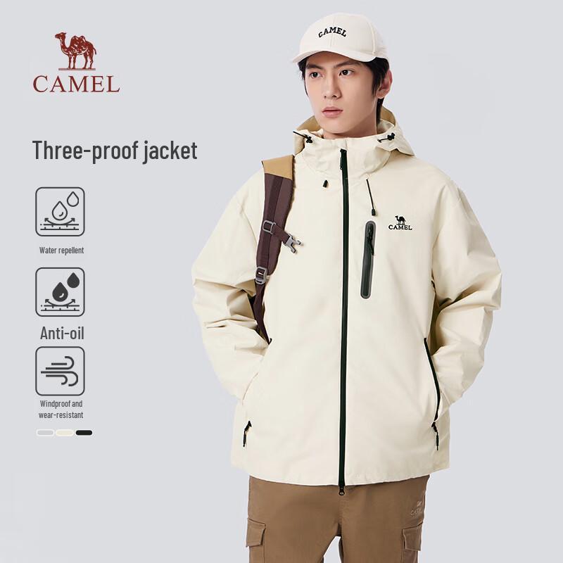 Camel Unisex Loose Fit 3-Proof Jacket