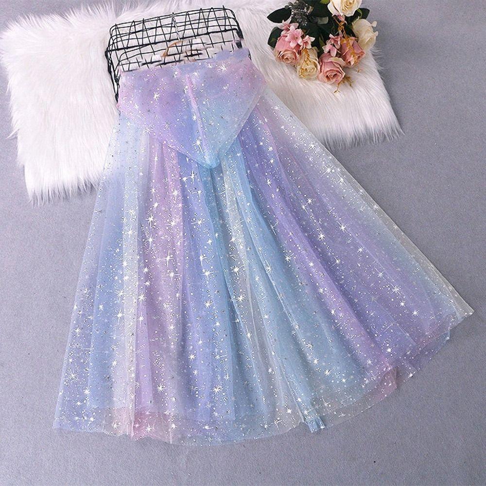 Sequins Girls Princess Cape Cute Girl Tulle Cloak New Children Costume Cloak Carnival Party
