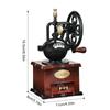 Hand Crank Coffee Grinders Shape Mechanism Musical Box Wind Up Music Box Birthday Gift Table Ornament Home Decorations