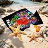 Custom Name Personalized Game Rainbow Friends Print Beach Towel, for Trip Camping Beach Party Home Decor, Birthday Gift for Family & Friends