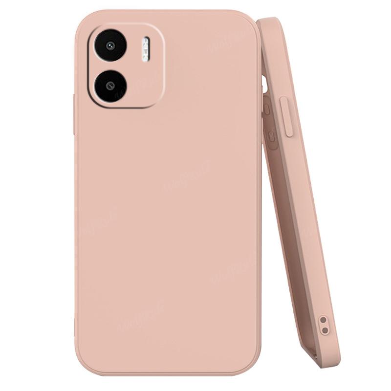 

Для Xiaomi Redmi A2 Чохол Кришка Redmi A2 Capa Бампер для телефону Рідкий Силікон Ударостійкий ТПУ М який Чохол Redmi A 1 2 A2 A1 Plus Fundas For Redmi A1 світло-рожевий колір