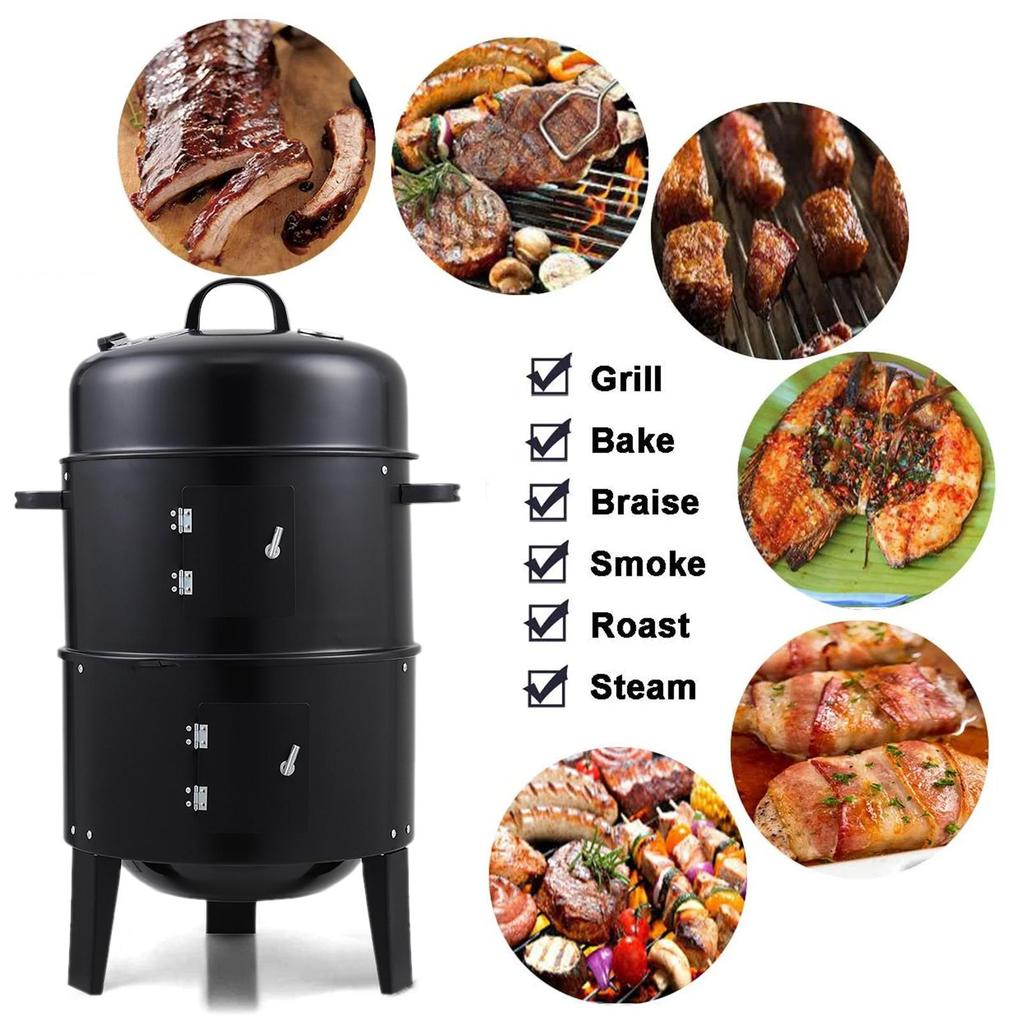 Outdoor BBQ Smoker Grill 40×84cm