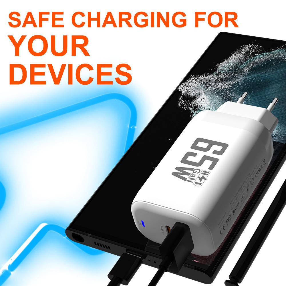 65W nabíječka GaN USB typu C Rychlá nabíječka PD 45W QC3.0 Rychlá nabíječka USB C typu C pro Macbook Laptop iPad iPad iPhone 15 Samsung
