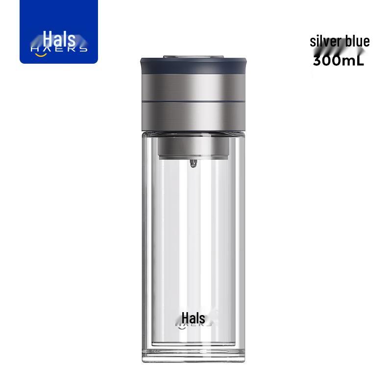 HAERS 300ml Borosilicate Glass Tea Infuser Bottle