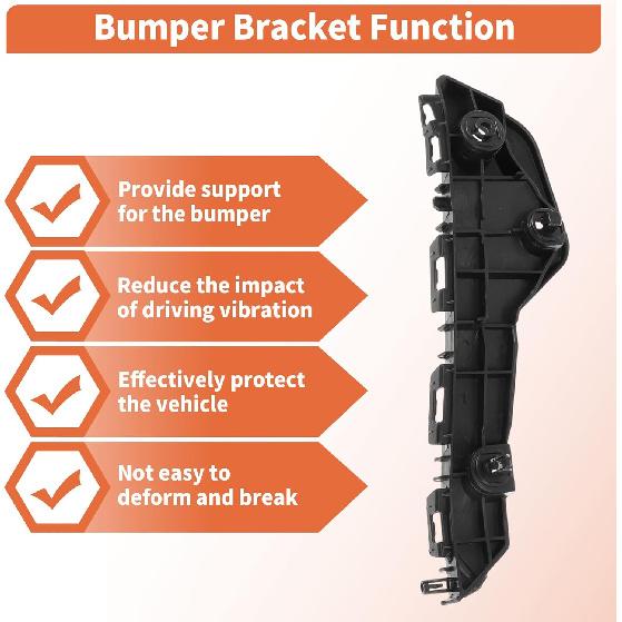 Front Bumper Bracket for Scion TC 2011-2016 No.5211621030/5211521030/SC1042101/SC1043101 Front Left Right 1 Pair