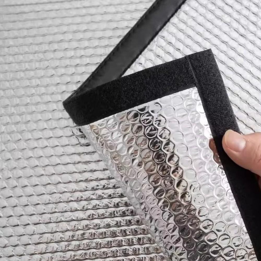 Heat Insulation Thermal Insulation Curtains Self-adhesive Blackout Sun Block  Office Room