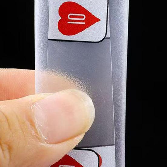 54 Stück/Set Klare Pokerkarten Wasserdicht PVC Transparentes Kartendeck Kinder Erwachsene Familienabend Mehrspieler Interaktiv Klassisches Karten-Brettspiel