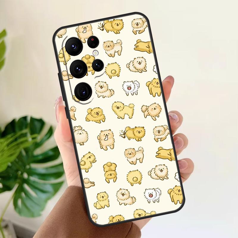 

Pomeranian Dog Soft Case For Samsung Galaxy S25 S21 S22 S23 S24 Ultra S9 S10 Plus S20 FE S24 FE Phone Cover Galaxy S21 Plus