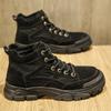 Fashion Luxury Brand Lace-Up Men Sneakers Outdoor Male Comfortable Hiking Shoe 2024 Hot Sale Men's Classic Casual Leather Ankle Boots