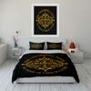 Continental Hotel Art Pattern Bedding Duvet Cover Set Duvet Cover Pillowcases  (1*Duvet Cover 2*Pillowcases, without duvet insert)