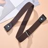 New Unisex Buckle-Free Elastic Belt For Jeans Pants Dress Stretch Waist Belt