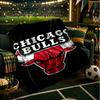 Chicago Neon Cityscape Throws Blanket Flannel Blankets Plush for Couch Bed Gifts for Men Women Travel picnic blanket Christmas fan gifts