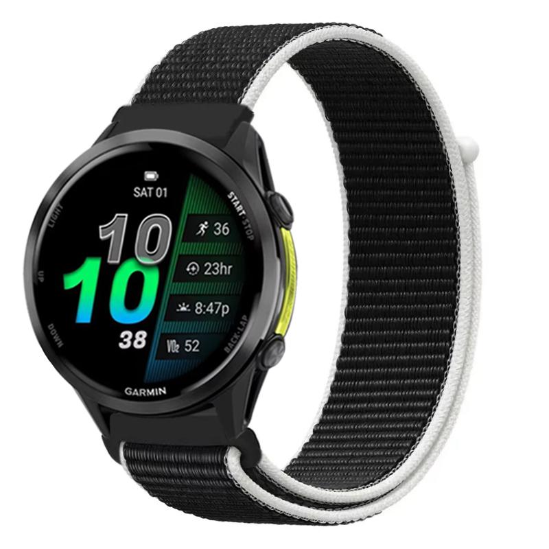 Cinturino in Nylon da 22mm 20mm per Garmin Forerunner 970 570 165 965 55 Venu 3 Stile Bandiera Braccialetto alla Moda Garmin Active 6 Approach S50