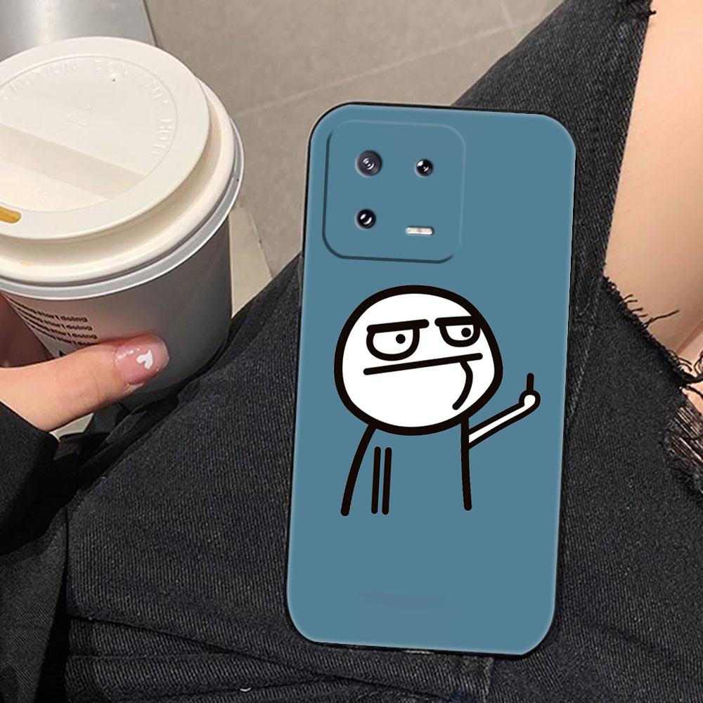Cartoon Cute Funny Man Cover Phone Case For Xiaomi 15 15T 14 14T 13 12T 11 11T POCO F8 F7 F6 F5 X7 X5 M6 M7 PRO Ultra DIY Case