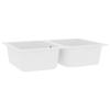 Kitchen Sink White 76 x 48 x 30 cm Quartz and Resin