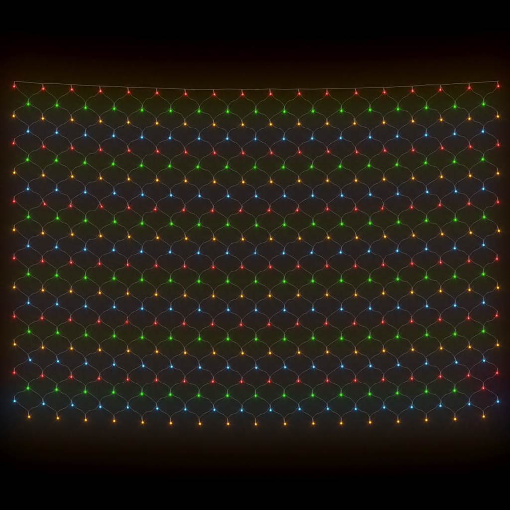 Vidaxl Siatka Z Lampek Led, Kolorowa, 3X2 M, 204 Led
