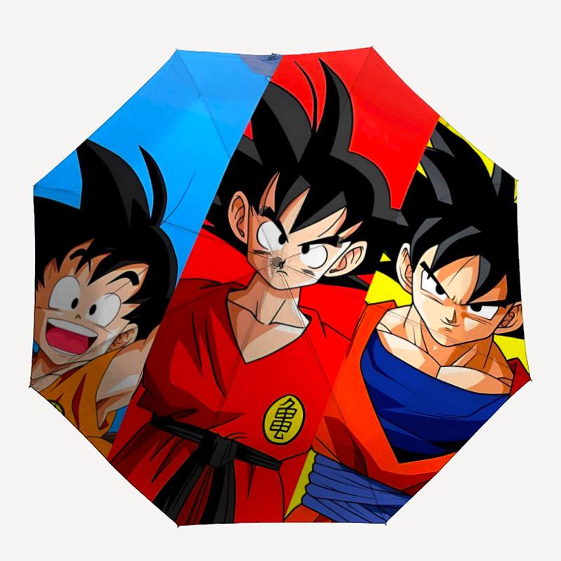 

1pc Goku Evolution Automatic Folding Umbrella, 8 Ribs for All-Season Use 040