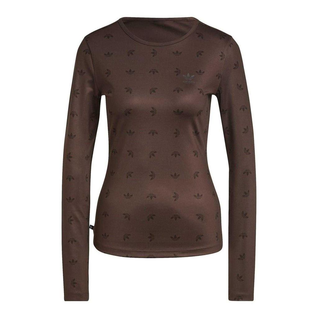 Adidas Womens/Ladies Trefoil All-Over Print Base Layer Top