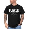 BINTEHGS Funcle Shirt for Men Funny Uncle Tshirts Shirts Graphic Tees Uncle Pregnancy Announcement Shirts