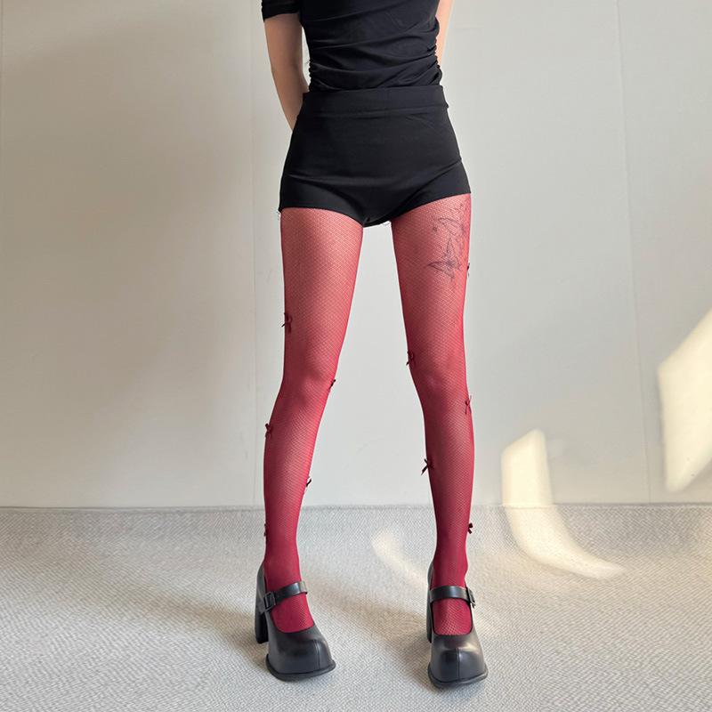 Sexy See Through Tights Stockings Women Fashion Slim Patchwork Bow Stocking Summer Thin Leggings Y2k Tights For Hot Girls 2025
