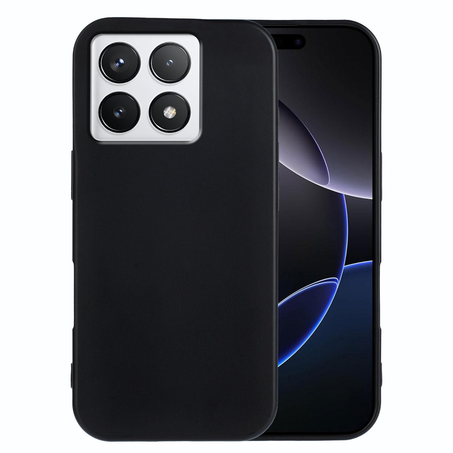 

Для Xiaomi 14T Чохол з ТПУ М який Матовий Захист від відбитків пальців Задня кришка телефону Black