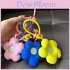 Entzückender Blumen-Gummi-Schlüsselanhänger Plüschpuppe Ins-Stil Bunter Kleiner Blumen-Taschenanhänger