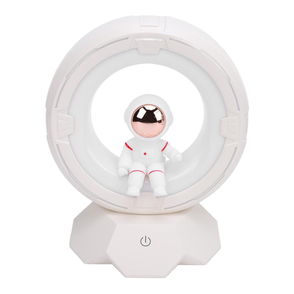 Weltraummann Nachtlicht für Kinder ABS PC Silikon 3 Farbtemperaturen USB Wiederaufladbare LED Nachttischlampe Schreibtischlampe