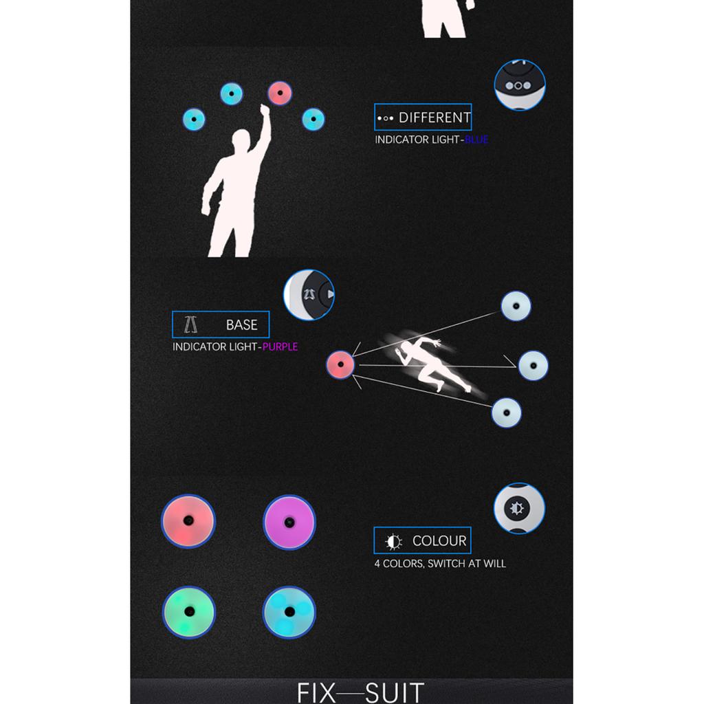 Reakcja na zwinność trening światła, trening sprawności fizycznej dzieci, pilot zdalnego sterowania do sterowania pracą światła