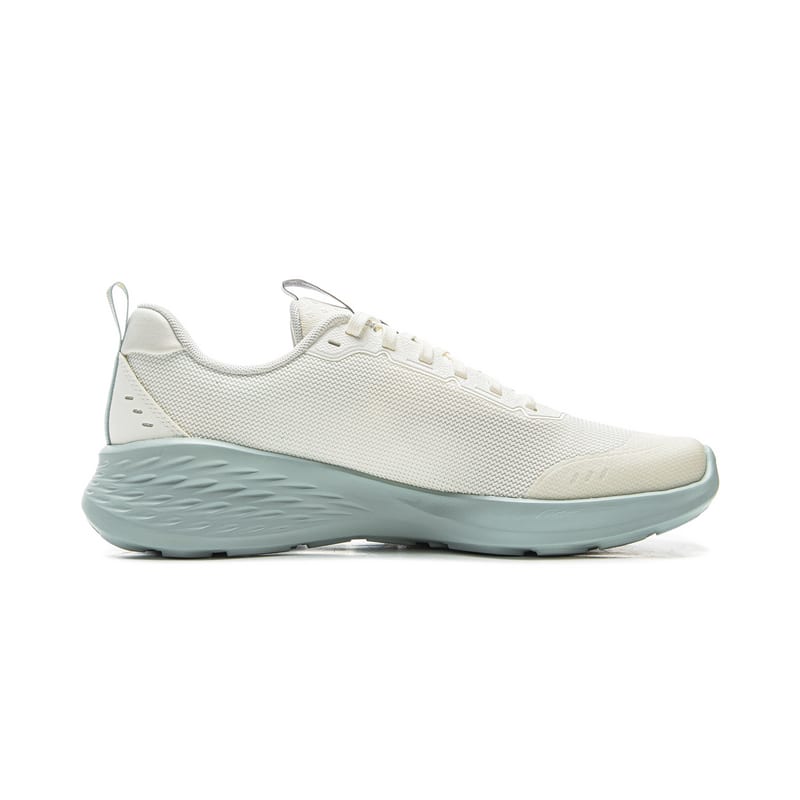Li Ning Light Cloud Cushioning Slip Resistant Abrasion Resistant Lightweight Low Top Running Shoes Men's Ivory ARSV037-11
