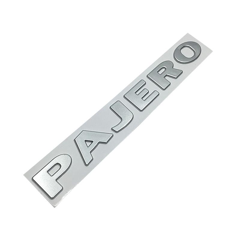 1pcs Car Rear Trunk Body Sticker ABS Gold Silver PAJERO Logo Sticker Letters Nameplate Car Emblem Badge Decal