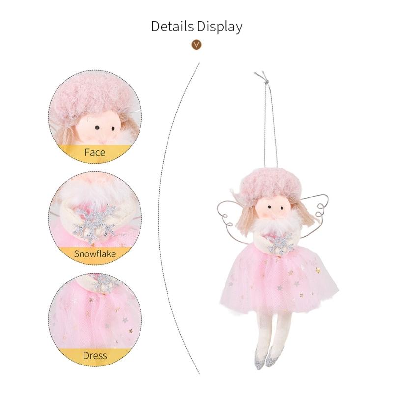 Stoffengel-Puppe Anhänger Schmuckstück Leichte Dekoration für Kinder Dekorative Weihnachtsbaum-Accessoires
