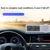 Mini Orologio Elettronico Digitale per Auto Universale Alta Qualità Trasparente Display LCD Orologio con Ventosa Accessori Interni Auto
