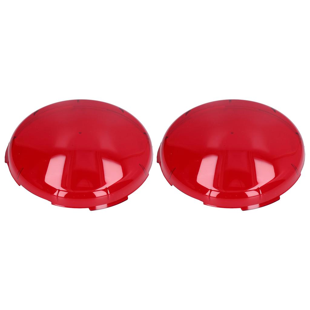 2 Stück Pool Linsenabdeckung Kunststoff Rot Transparent Unterwasserlicht Linsenabdeckungen für Spa Lichter 19cm