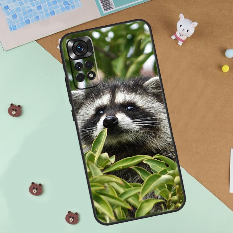 

Raccoon Case For Xiaomi Redmi 14C 10C 12C 13C Cover For Redmi Note 14 Pro 13 9 10 11 12 10S 11S 12S Redmi Note 12 4G