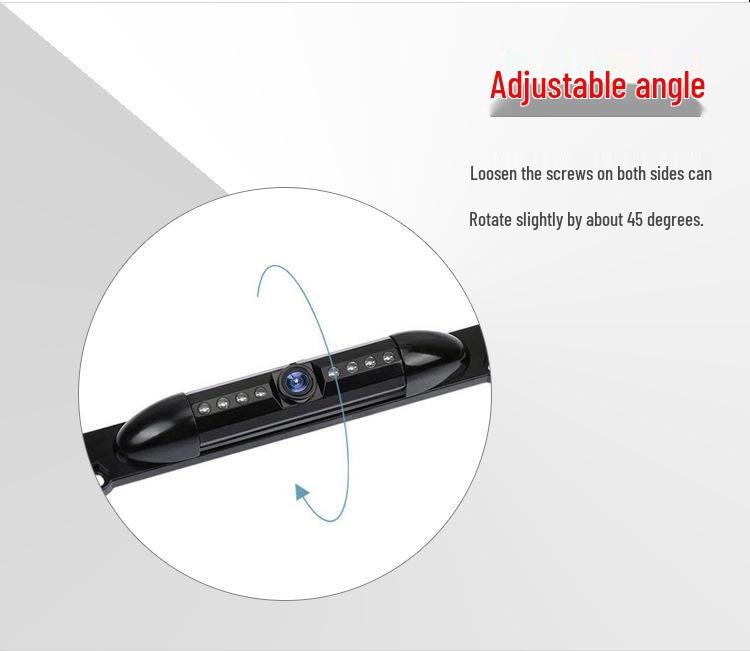 High-Definition Night Vision Reversing Camera with Waterproof AHD & Long License Plate Frame