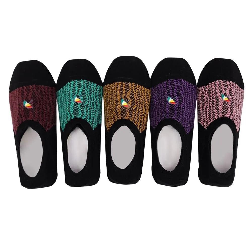 Женские нескользящие модные носки-невидимки Arnold Palmer, 5 пар, подарок для мамы 5 pairs of wave-patterned slippers