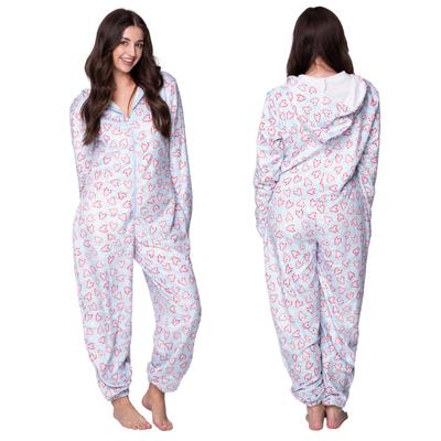 PYJAMAS ONESIE Kigurumi Overall Kostüm HERZEN [ONESIE6]